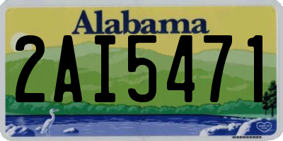 AL license plate 2AI5471