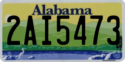 AL license plate 2AI5473