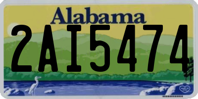AL license plate 2AI5474