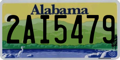 AL license plate 2AI5479