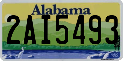 AL license plate 2AI5493