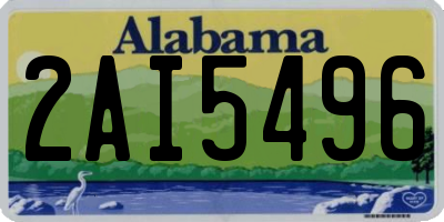 AL license plate 2AI5496
