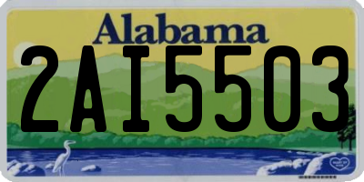 AL license plate 2AI5503