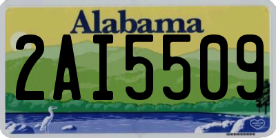 AL license plate 2AI5509