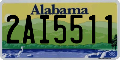AL license plate 2AI5511