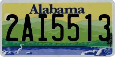 AL license plate 2AI5513