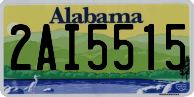 AL license plate 2AI5515