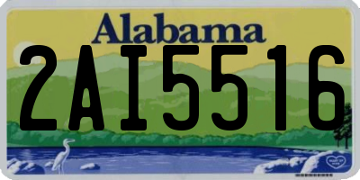 AL license plate 2AI5516