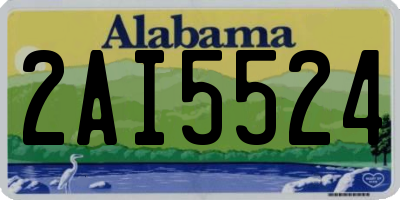 AL license plate 2AI5524