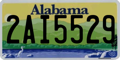 AL license plate 2AI5529