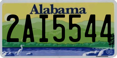 AL license plate 2AI5544