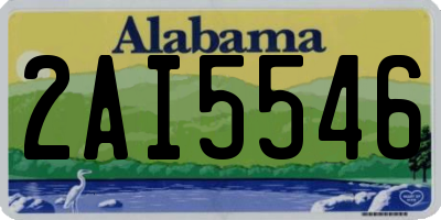 AL license plate 2AI5546