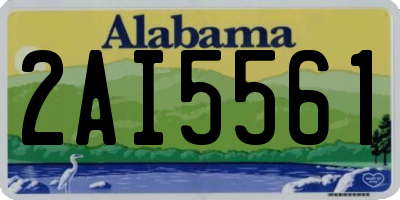 AL license plate 2AI5561
