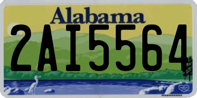 AL license plate 2AI5564