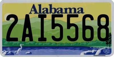 AL license plate 2AI5568