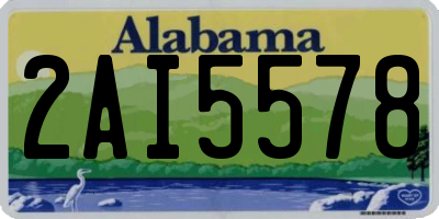 AL license plate 2AI5578