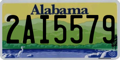 AL license plate 2AI5579