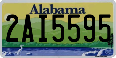 AL license plate 2AI5595