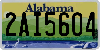 AL license plate 2AI5604