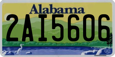 AL license plate 2AI5606