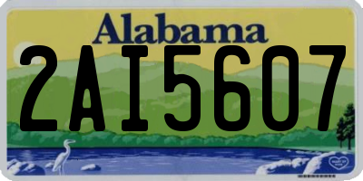 AL license plate 2AI5607
