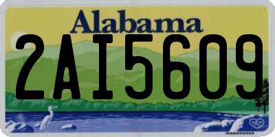 AL license plate 2AI5609