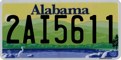 AL license plate 2AI5611