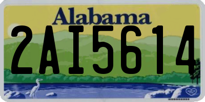 AL license plate 2AI5614
