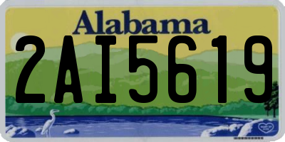AL license plate 2AI5619