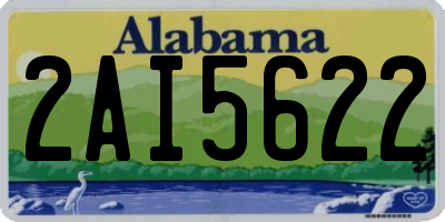 AL license plate 2AI5622