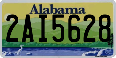 AL license plate 2AI5628