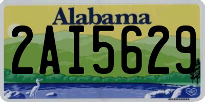 AL license plate 2AI5629
