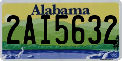 AL license plate 2AI5632