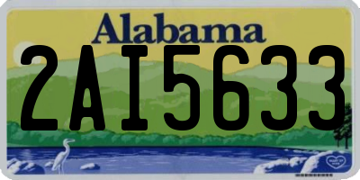 AL license plate 2AI5633