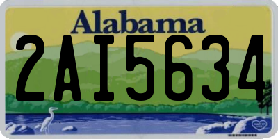 AL license plate 2AI5634