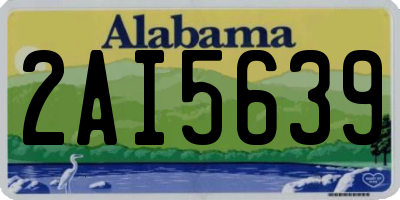 AL license plate 2AI5639