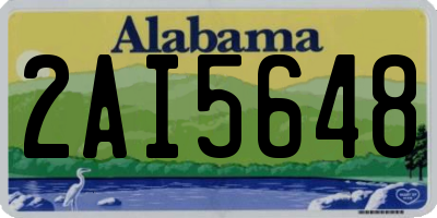 AL license plate 2AI5648