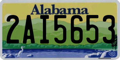 AL license plate 2AI5653