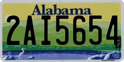 AL license plate 2AI5654