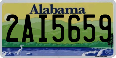 AL license plate 2AI5659