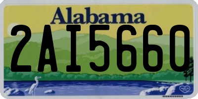 AL license plate 2AI5660