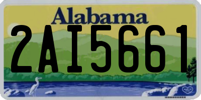 AL license plate 2AI5661