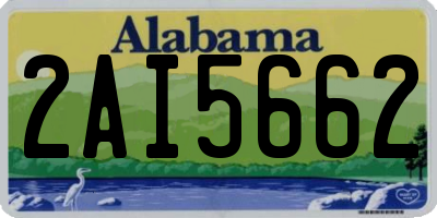 AL license plate 2AI5662