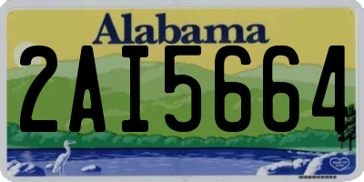 AL license plate 2AI5664