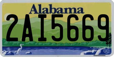 AL license plate 2AI5669