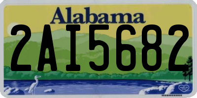 AL license plate 2AI5682