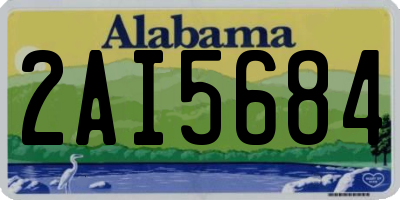 AL license plate 2AI5684