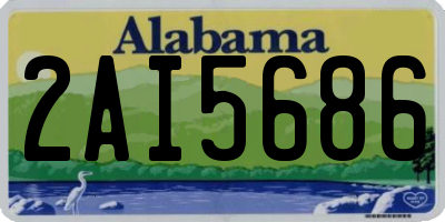 AL license plate 2AI5686