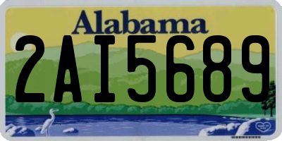 AL license plate 2AI5689
