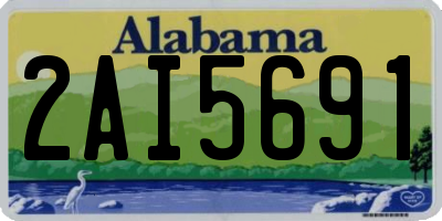 AL license plate 2AI5691